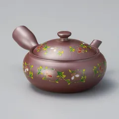 万古急須１.５平丸若草（まるっと網）（萬古焼）