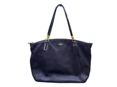 COACH (コーチ) レザー トートバッグ ケルシー ダークブルー F34494 ウィメンズ/027