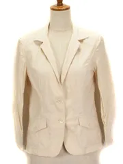 ポールスチュアート PAUL STUART シャツジャケット 七分袖 ストレッチ コットン 6 ベージュ