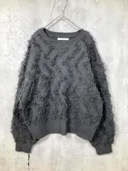 DISCOAT ディスコート DCZ1032305A0008 フリンジ プルオーバー ニット セーター sizeF/グレー ◇■レディース