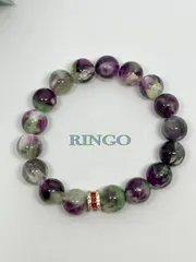 天然石 エンジェルフェザーフローライトのブレスレット