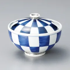 銀彩市松福碗（有田焼）