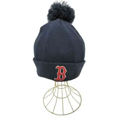 ニューエラ NEW ERA MLB ベースボール チーム ロゴ 刺繍 ワッチ キャップ ボンボン ニット キャップ メンズ 表記無 