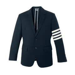 54b23 THOM BROWNE トムブラウン コットン ツイル 4BAR スポーツコート テーラードジャケット MJU490A-03788415 2サイズ ネイビー コットン100％ メンズ 男性用u02tのサムネイル