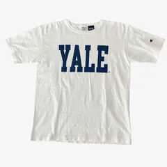 Champion チャンピオン T1011 USA製 Yale University カレッジロゴ Tシャツ L 白 ヘビーウェイト 厚手 コットン アメカジ 古着 メンズ