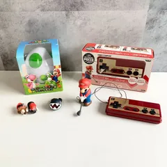 スーパーマリオ ジャンク グッズセット ファミコンコントローラーフィギュアゴルフ チョコエッグマスコット クリボー キラー ヨッシーたまご 空缶 ワンワン 指輪 ガチャ ガシャ まとめ売り