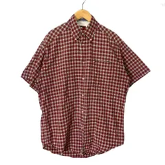 トミーヒルフィガー TOMMY HILFIGER チェックシャツ シャツ カジュアルシャツ オールド 半袖 S レッド