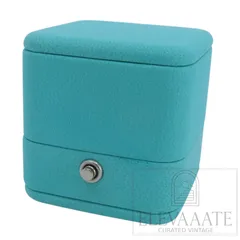 美品 Tiffany&Co. ティファニー ブルー リング ケース 箱 アクセサリー ボックス ジュエリー 指輪 TO682