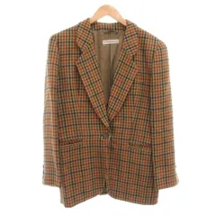 エンポリオアルマーニ EMPORIO ARMANI テーラードジャケット ブレザー ウール 42 ブラウン 総裏地 シングル ノーベント 秋冬 /AE IBO85