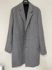 アンドジ グレンチェック コート 出品