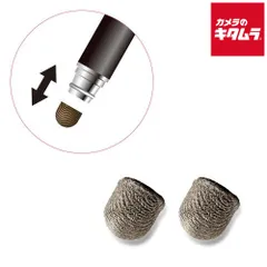 【新品】エレコム P-TIPS03 スマートフォン用タッチペン 交換ペン先 導電繊維タイプ 2WAY・低重心(AL.STYLUS)用