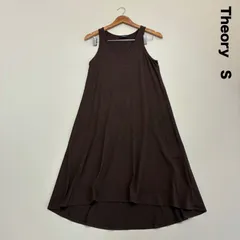 Theory セオリー☆RUBRIC/LAUREM.SH ノースリーブヘムAラインワンピース S ブラウン