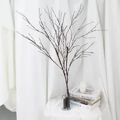 [np] Rocotto ブランチツリー 白樺 90cm 枝 乾電池 ホワイト ブラウン クリスマスツリー LEDツリー イルミネーション インテリア ホワイトツリー ヌードツリー 枝ツリー (2個セット ブラウン)