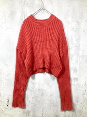 ZARA ザラ ニット セーター sizeS/オレンジ ◇■レディース