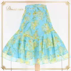 社交ダンス 衣装 スタンダード スカート レッスンウェア 水色 黄色 ブルー系 イエロー系 レース 花柄 練習着 透け感 フェミニン グリーン系 フレアスカート 薄手 おしゃれ 女性用 ダンス衣装 スポーツウェア カジュアル 体型カバー 練習用ウェア