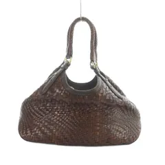 コールハーン COLE HAAN ハンドバッグ トート レザー ロゴ 茶 ブラウン ■GY18 /MQ