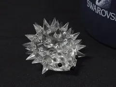 ■美品■ SWAROVSKI スワロフスキー クリスタル ハリネズミ オブジェ 置物 インテリア クリア DL1977