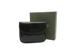 GUCCI グッチ 030・1448 レザー コインパース コインケース 小銭入れ レディース メンズ ブラック系 DL9364