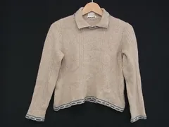 GIORGIO ARMANI ジョルジオアルマーニ 長袖 ニット トップス セーター サイズ M 洋服 レディース  ベージュ系 DL9207のサムネイル