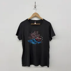 ハーレーダビッドソン チャコール 半袖 Tシャツ レディース XL