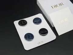 ■美品■ ChristianDior クリスチャンディオール ピンブローチ ピンバッジ アクセサリー ネイビー系×ブラック系 DL9566