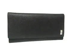 ■美品■ dunhill ダンヒル レザー 二つ折り 長財布 ウォレット 札入れ 小銭入れ ブラック系 DM0030