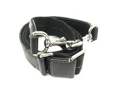 COACH コーチ キャンバス×レザー バッグ用 ショルダーストラップ ショルダーベルト 肩掛け 斜め掛け ブラック系 DM1774