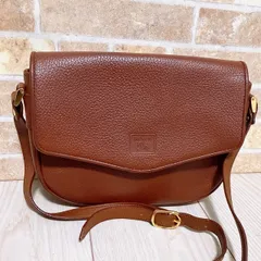 (美品) Burberrys(バーバリー)ショルダーバッグ  レザー ブラウン