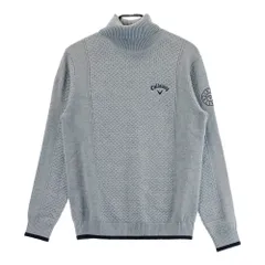 サイズ：M CALLAWAY キャロウェイ  ウール混 タートルネック ニットセーター  グレー系 [240101620040] ゴルフウェア メンズ ストスト