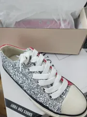 グリッタースニーカー シルバー ラメ スニーカー