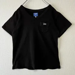 【良品】 Lee リー ポケット 刺繍ロゴ Vネック Tシャツ レディース M