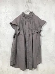 JOURNAL STANDARD relume ジャーナルスタンダードレリューム 21-051-462-6023-2-0 フリルノースリーブ ブラウス シャツ sizeF/茶 ■◆レディース