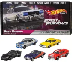 【中古】ミニカー 1/64 Hot Wheels ワイルド・スピード プレミアムボックス 5台セット - FAST REWIND [GRB02]のサムネイル