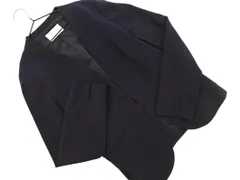 any SiS エニィスィス ノーカラー ジャケット size3/紺 ■◇ レディース