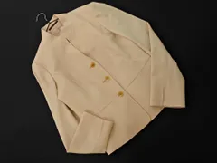 PAUL STUART ポールスチュアート シルク混 スタンドカラー ジャケット size8/ライトベージュ ◇■ レディース