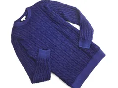 BEAUTY & YOUTH ビューティ&ユース ユナイテッドアローズ ウール100% ケーブル編み ニット セーター sizeM/紺 ◇■ メンズ