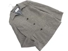 自由区 ウール混 ツイード ジャケット size38/ブラウン ◇■ レディース