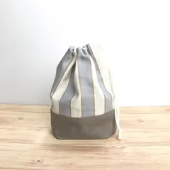 ハンドメイド 巾着袋 入園入学グッズ コップ袋 ストライプ