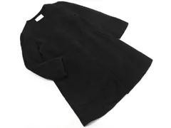 OPAQUE オペーク ウール混 ノーカラー コート sizeS/黒 ◇■ レディースのサムネイル