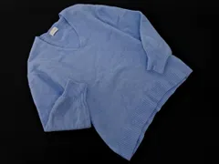 green label relaxing グリーンレーベルリラクシング ユナイテッドアローズ ウール混 Vネック ニット セーター 水色 ◇■ レディース