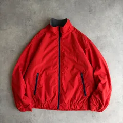 00s/Eddie Bauer/エディーバウアー/WINDfoil/ウィンドフォイル/シェルドジャケット/裏フリース/POLARTEC/ポーラテック/スタンドカラー/立ち襟/ロゴ刺繍/ワンポイント/メキシコ製/ソリッド/ノームコア/朱色オレンジ橙/jmapleのサムネイル