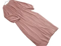 green label relaxing グリーンレーベルリラクシング ユナイテッドアローズ ボリュームスリーブ ワンピース 紫 ■◇ レディース