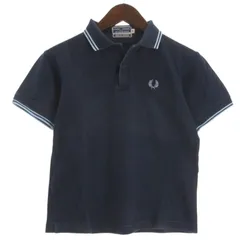 フレッドペリー FRED PERRY ポロシャツ 半袖 ショート丈 ネイビー 10 ■GY12