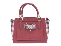 Samantha Thavasa サマンサタバサ レザー ポーチ ショルダー 付き 2WAY ハンド バッグ 赤 ■■ レディース