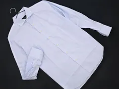 LANVIN ランバン collection コレクション ストライプ シャツ size50/水色 ◇■ メンズ