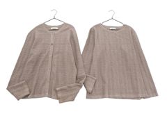 NEWYORKER ニューヨーカー 格子柄 アンサンブル カーディガン sizeM/ラベンダー ◇■ レディース