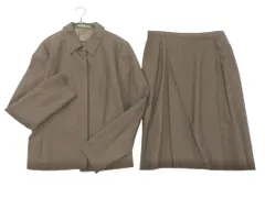NEWYORKER ニューヨーカー セットアップ ジャケット スカート スーツ size13/茶 ■◇ レディース