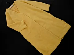 chocol raffine robe ショコラフィネローブ ノーカラー コート sizeF/黄 ◇■ レディースのサムネイル