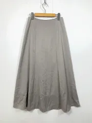 B.C. STOCK SIMPLICITE ベーセーストック サンプリシテ 23-060-700-7120-4-0 定価7150円 サテン ジョーゼット スカート sizeM/グレー  ■■レディース