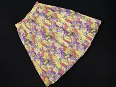 anatelier アナトリエ 花柄 フレア スカート size38/黄 ■◇ レディース